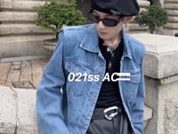 Vintage-Wash Deconstructed Denim Coat - Oversized Streetwear Jacket