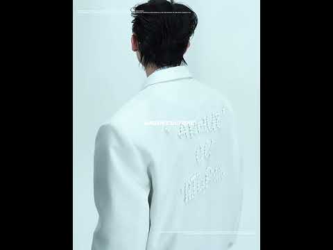 Relaxed Cotton Double-Breasted Suit Separates, Black & White video