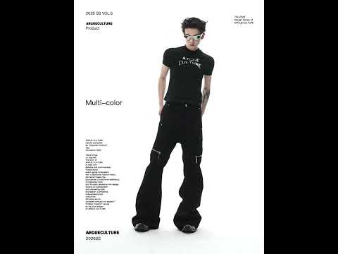 Black Metal Zip Flare Jeans | Low-Rise Denim Pants video