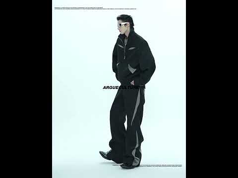 Deconstructed Color-Block Flared Cotton Trousers video