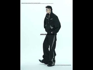 Deconstructed Color-Block Flared Cotton Trousers video