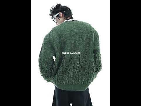Rhinestone Distressed Knit Cardigan in Four Colors | ArguE CulturE