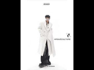 Video showcasing the movement and styling possibilities of this unisex oversized wool trench coat with leather trim