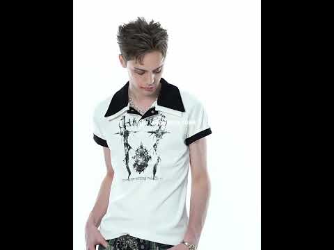 Slim Cotton Piqué Polo Shirt with Double Contrast Collar | ArguE CulturE