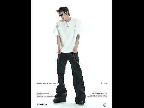 Rivet-Detail Boxy T-Shirt | Unisex Avant-Garde Style video