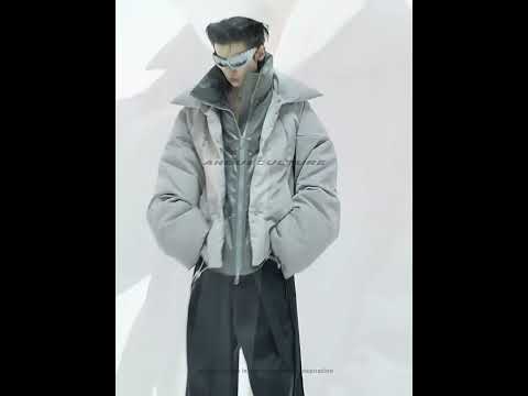Liquid Sheen Layered Padded Jacket | Relaxed Fit video