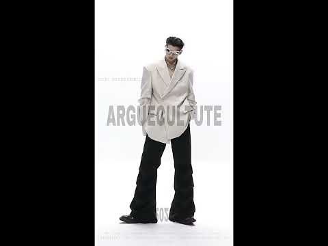 Video showing the detachable sleeve blazer transforming from formal to casual wear