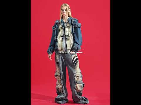 Video showcasing the distressed cargo jeans movement and utility features for streetwear fashion