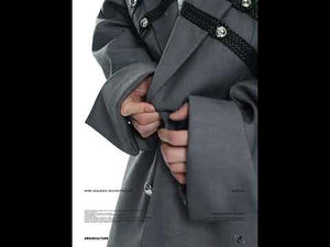 Metal-Detail Wide-Lapel Suit Separates | Avant-Garde video