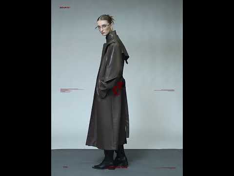 Longline Faux Leather Stand Collar Trench Coat | ArguE CulturE