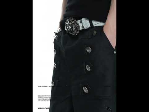 Cross-Detail Double-Breasted Cotton Polo Set video