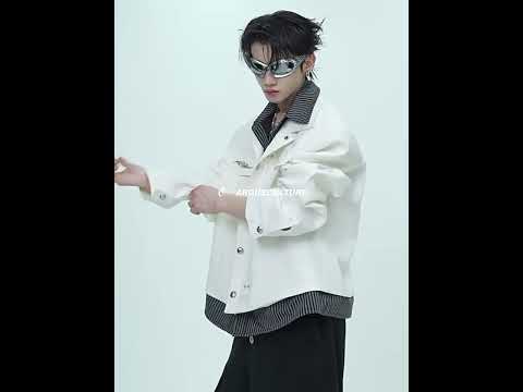 Striped Layered Short Wide Jacket | Streetwear Outerwear video