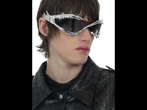 360-degree video showcasing the glossy croc-print jacket's streetwear design and luxurious sheen