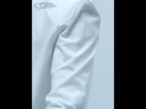 Fitted Cotton Blend Metal Logo Turtleneck Top video