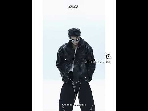 360-degree video showcase of unisex deconstructed biker jacket highlighting all design features