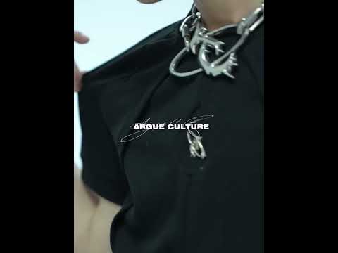 360-degree video showcasing the avant-garde design details and slim fit of this edgy streetwear essential