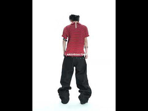 Contrast Stripe Polo Shirt with Horse Badge video