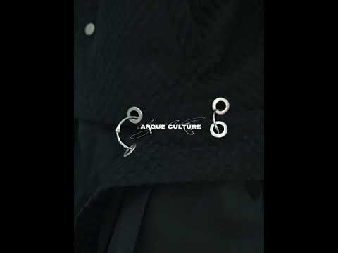 360-degree video showcase of the deconstructed split-panel leather jacket with mesh collar