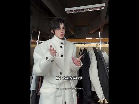 Longline Cotton-Wool Double-Breasted Coat | Argue video