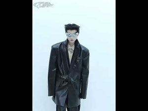 360-degree video showing how the belt-detail leather blazer moves and its versatile styling options
