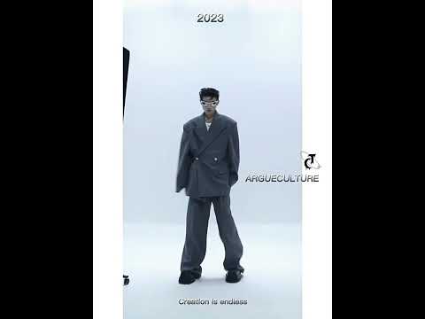 Relaxed Straight-Leg Twill Trousers in Black or Gray video