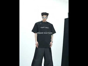 360-degree video showcasing the unique deconstructed design and color blocking of this fashion statement t-shirt