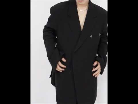 Relaxed Black Double-Breasted Blazer | Streetwear Jacket video