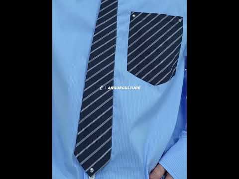Deconstructed Stripe Layered-Collar Shirt | Argue video