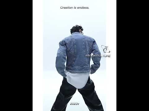 360 degree video showing how to style the vintage cropped biker denim jacket