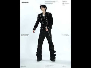 Black Faux-Leather Military Jacket with Silver Trim | ArguE CulturE
