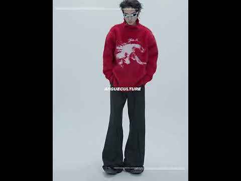 Pleated Wool-Blend Micro-Flare Trousers | Dark Gray video