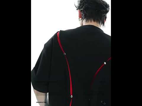 Deconstructed Contrast Panel Graphic T-Shirt video