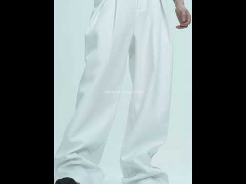 Relaxed Wide-Leg Embroidered Trousers | Avant-Garde video