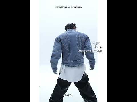 Washed Deconstructed Light Blue Denim Zip Jacket | ArguE CulturE