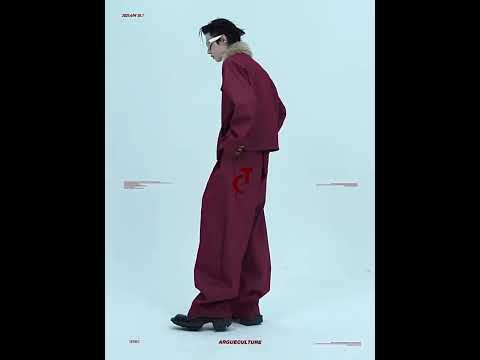 Cropped Stand-Collar Cotton-Wool Jacket Set video