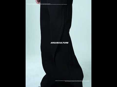 Deconstructed Bootcut Pants in Cotton Blend | Argue video