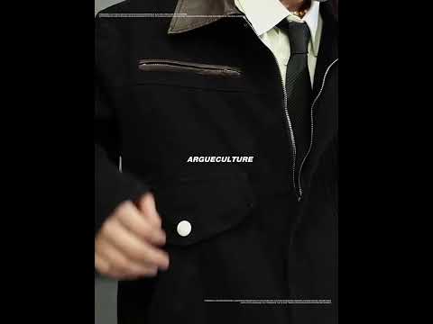 Contrast Collar Cotton Workwear Jacket | Unisex | ArguE CulturE
