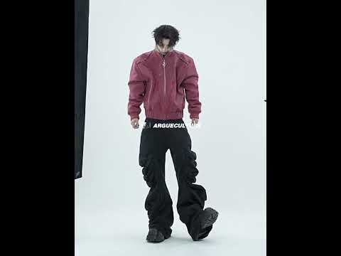 Washed Canvas Cropped Jacket | Fleece-Lined Streetwear video