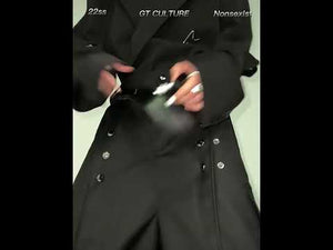 Black Geometric Hook-Fastening PU Belt | 4cm Wide video