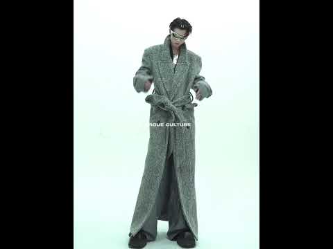 Belted Double-Breasted Wool-Blend Mid-Length Coat video