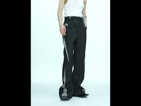 Deconstructed Color-Block Jacket and Pants Set | ArguE CulturE