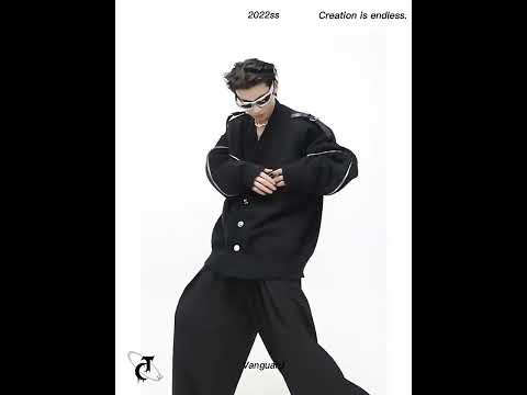 360-degree video showing all angles of this avant-garde zip-up cardigan with distressed knit and premium cotton construction