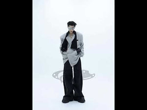 Video demonstration of how to wear and style the innovative tie-collar streetwear blazer