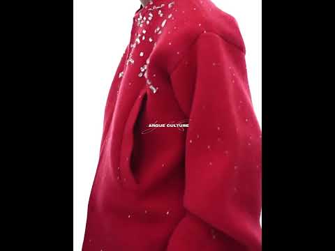Rhinestone Snowflake Cardigan Sweater | Relaxed Fit video