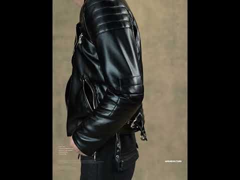 Quilted Faux Leather Biker Jacket with Diagonal Zip | ArguE CulturE
