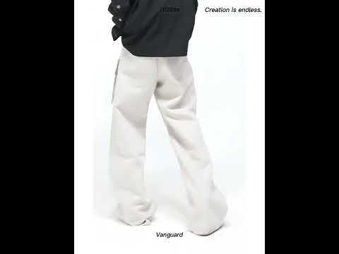 Pleated Wide-Leg Cargo Pants with Utility Pockets video