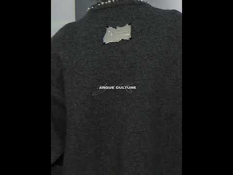 Pearl-Trimmed Short Cardigan Sweater | Argue Culture video