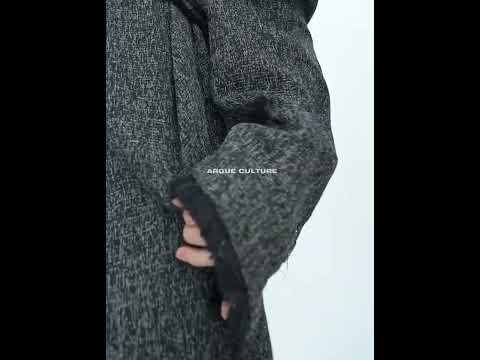 Video showcasing how to style the deconstructed double layer blazer for contemporary streetwear looks