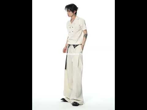 Embroidered High-Rise Wide-Leg Trousers | Relaxed | ArguE CulturE