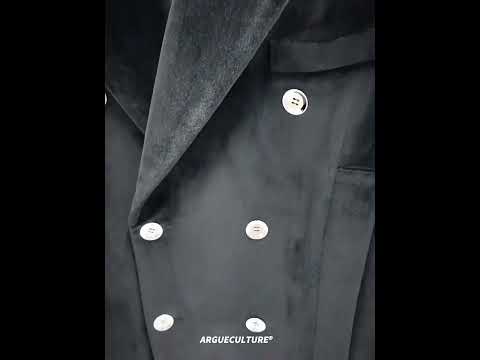 Video demonstration of how to style this metallic button wool coat with streetwear outfits